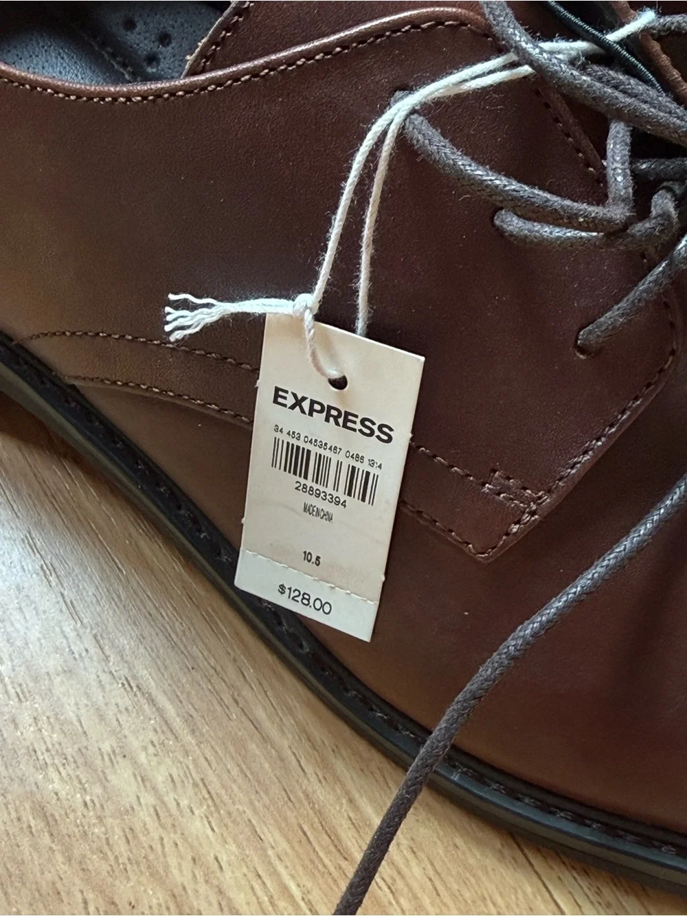 Classic Men's Brown Leather Dress Shoes - Lace-Up